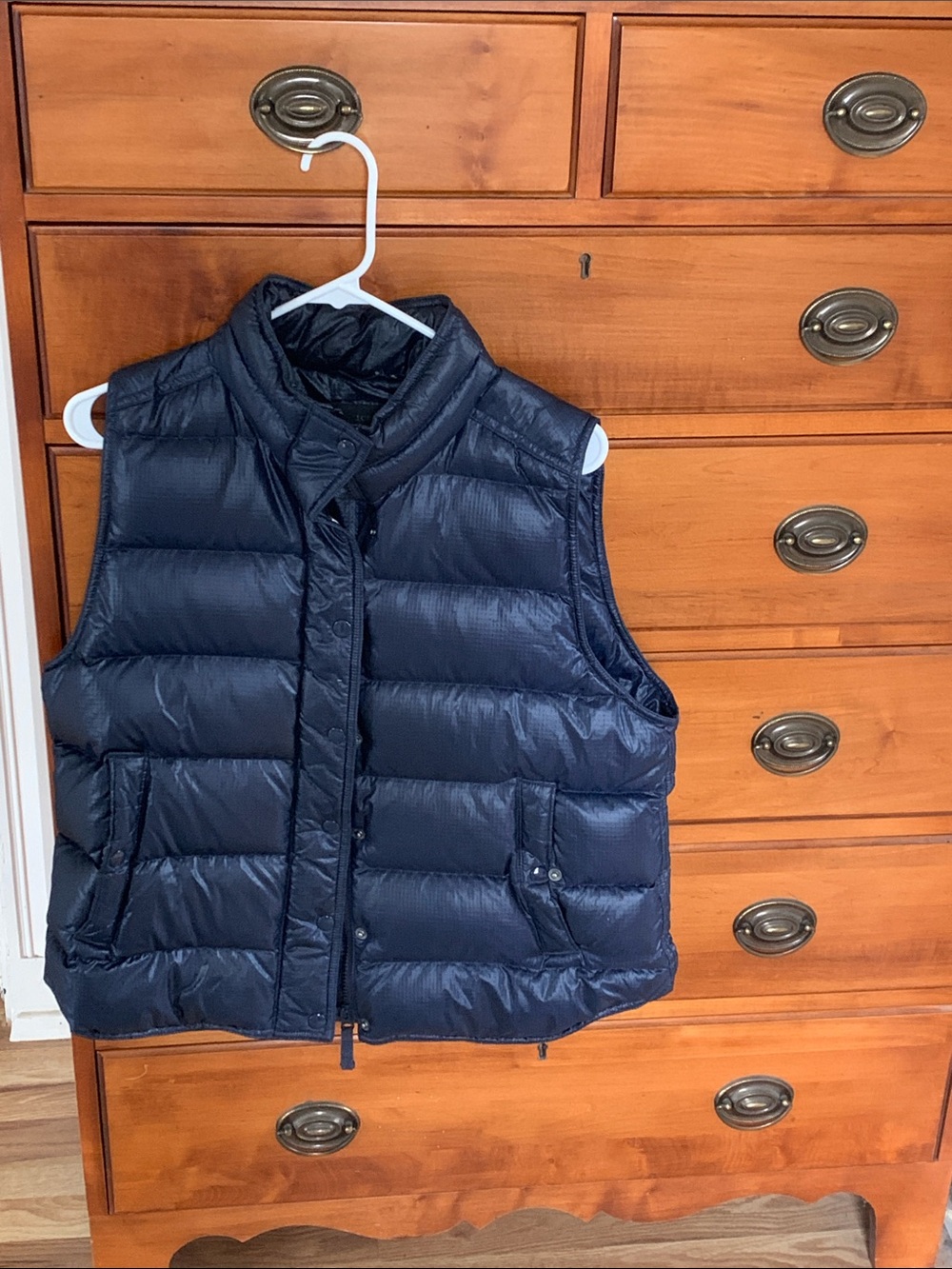 JCrew Women’s Navy Puffer Vest - Lightweight Quilted Vest